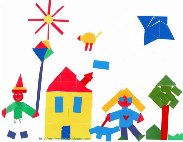 Панно из геометрических фигур