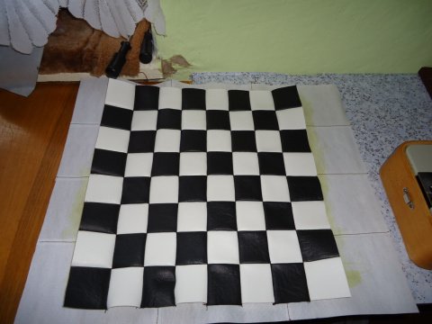 Аппликация шахматная доска