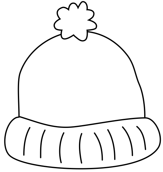 Шапочка раскраска для детей