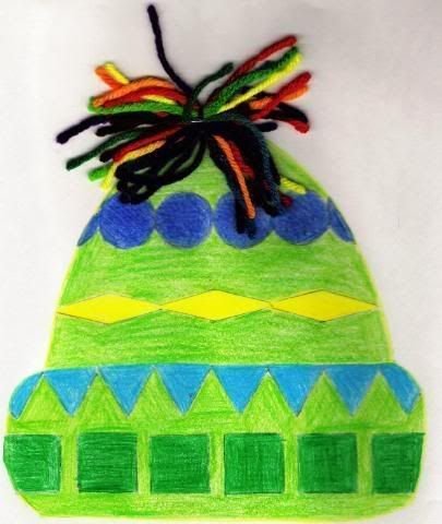 Шапка для аппликации в детском саду