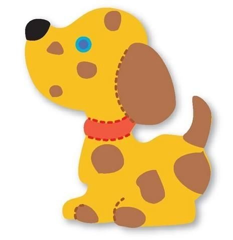 Аппликация собачка для малышей