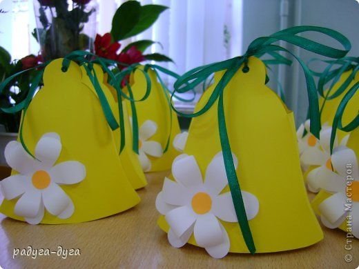 Поделка колокольчик из бумаги