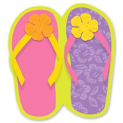 Шлепки для гавайской вечеринки