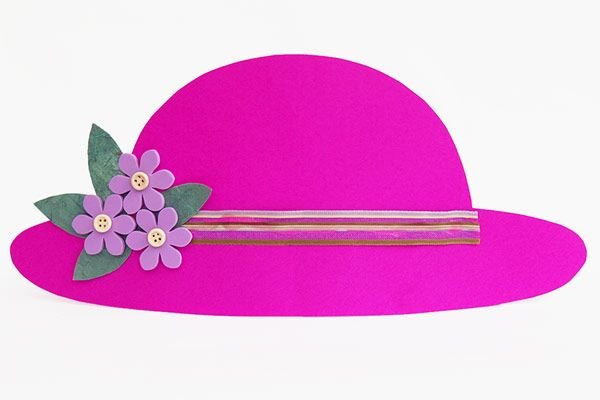 Аппликация шляпка