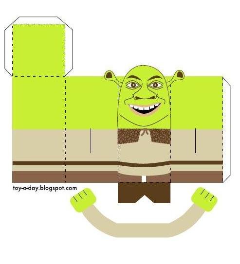 Бумажный Шрек