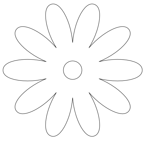 Цветы трафарет для вырезания