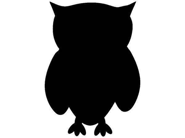 Силуэт Сова в лесу