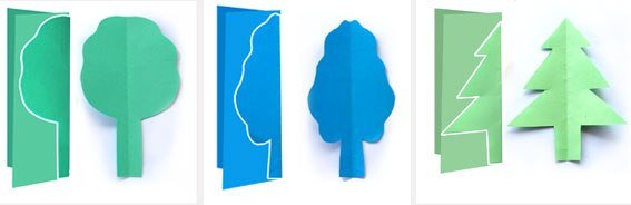 Симметричное вырезание деревья