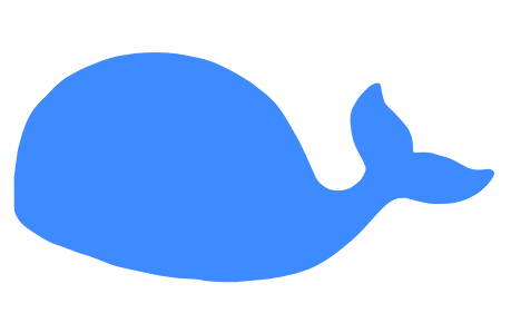 Трафарет кита для детей