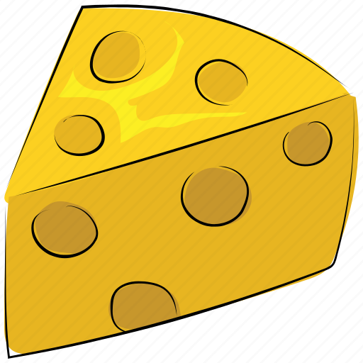 Кусочек сыра мультяшный