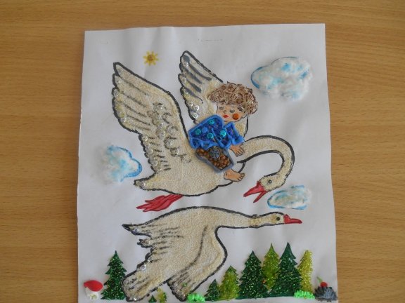 Аппликации сказка гуси лебеди (42 фото)