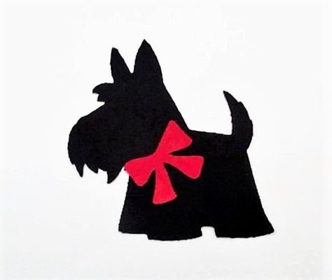 Скотч терьер силуэт