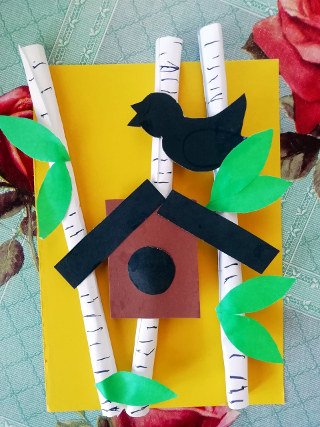 Аппликация скворцы прилетели подготовительная группа