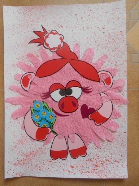 Аппликация для детских поделок Смешарики