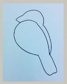 Снегирь шаблон для аппликации