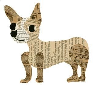 Аппликация из газет