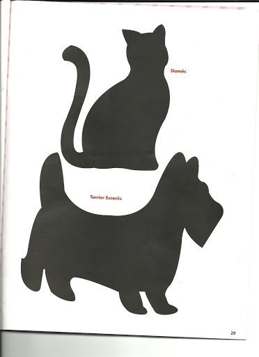 Аппликация кошка и собака