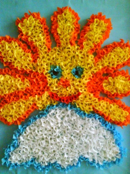 Аппликация торцевание из салфеток