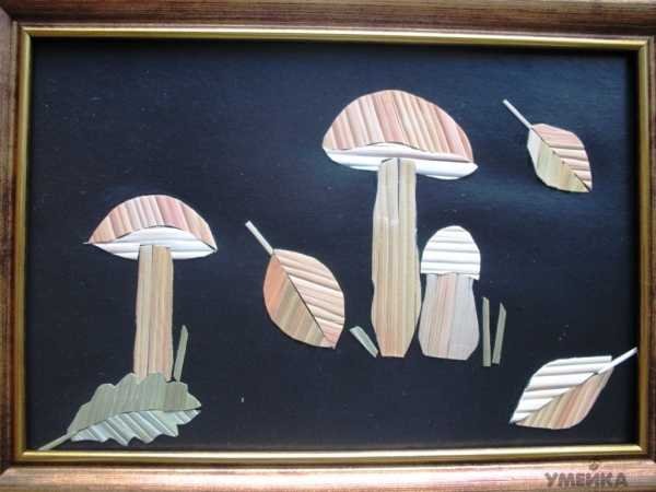 Аппликация из соломки для детей