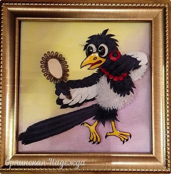 Ворона аппликация для детей