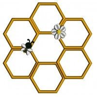 Сот с пчелами аппликация