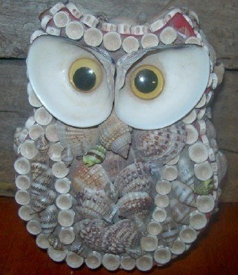 Сова из ракушек своими руками