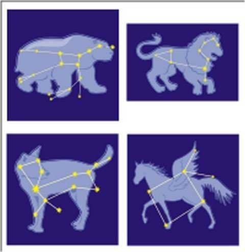 Поделка макет созвездия