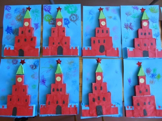 Пластилинография Спасская башня