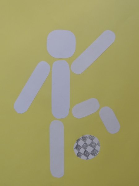 Аппликация на тему спорт