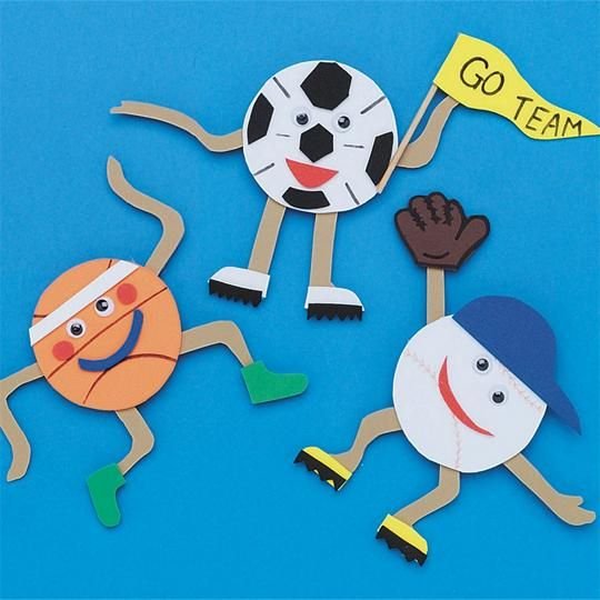 Аппликация на тему спорт