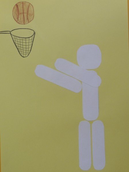 Аппликация на тему спорт