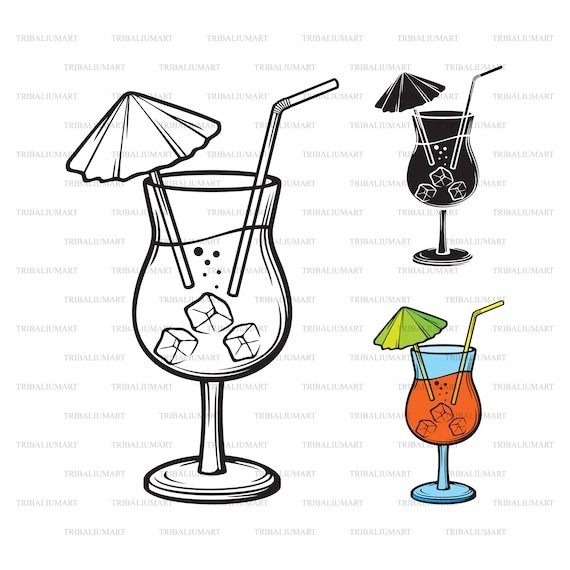 Аппликации стакан коктейля (41 фото)