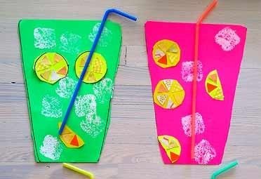 Поделка лимонад из бумаги