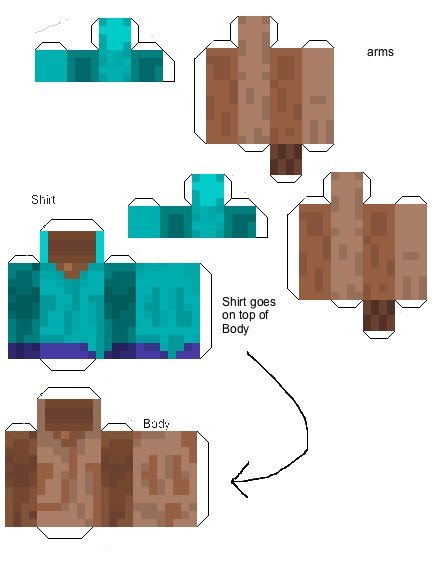 Макет Стива для печати