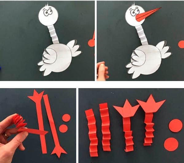 Аист из бумаги