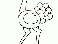 Аппликация страус