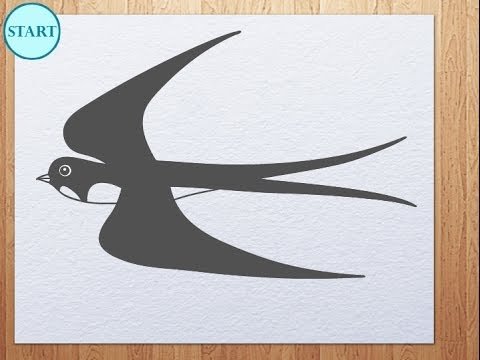 Рисование Ласточка