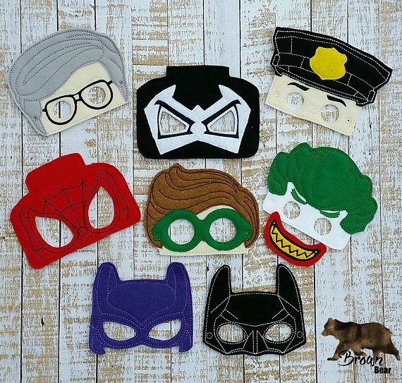 Аппликация маска супергероев