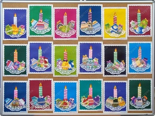 Аппликации свечка (45 фото)