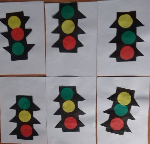 Пластилинография в средней группе на тему светофор