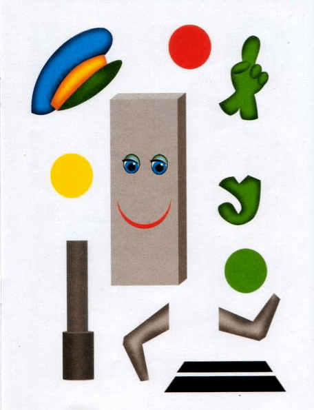 Светофор заготовка для аппликации