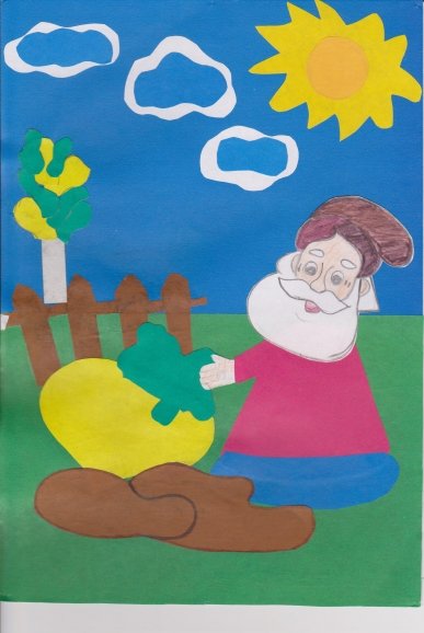 Сюжетная аппликация для детей