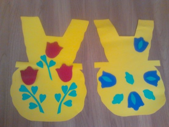 Рисование украшение фартука младшая группа