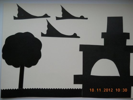 Теневой театр по сказке гуси лебеди