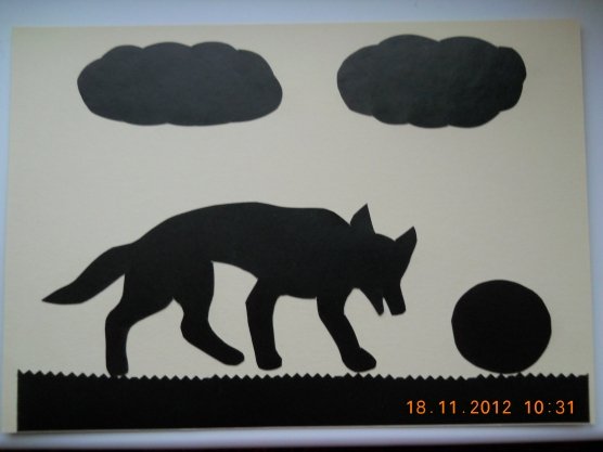 Силуэтная аппликация в детском саду