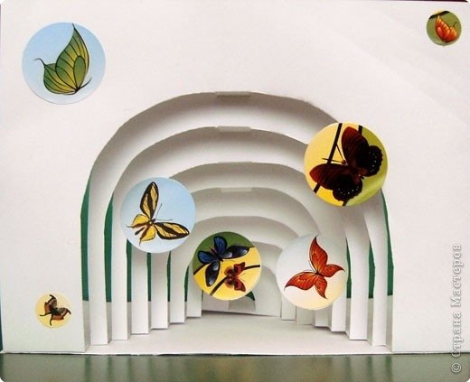 Поделка туннель из бумаги