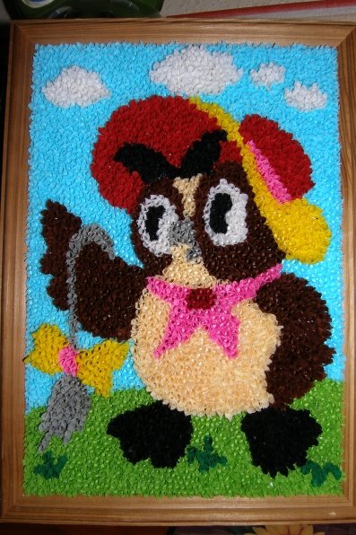 Аппликация в технике торцевания