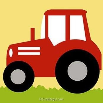 Детская аппликация трактор