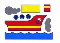 Аппликации транспорт (44 фото)