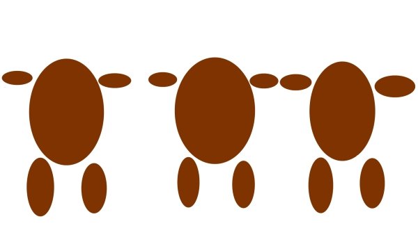 Шаблон для лепки три медведя